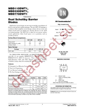 MBD330DWT1G datasheet  